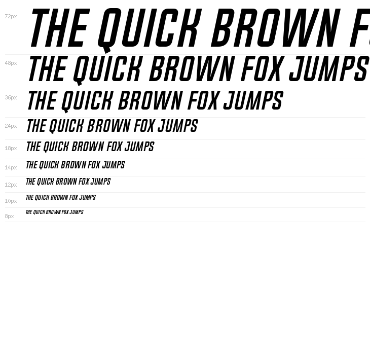 Chosence Bold Italic Waterfall