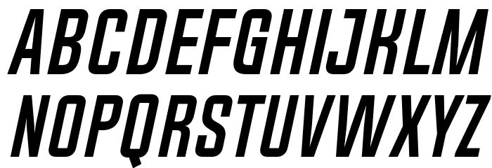Chosence Bold Italic Font LOWERCASE