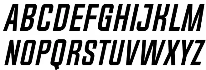 Chosence Bold Italic Caratteri MINUSCOLO