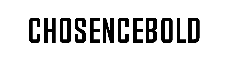 Chosence Bold  免费字体下载