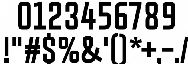 Chosence Bold Font OTHER CHARS