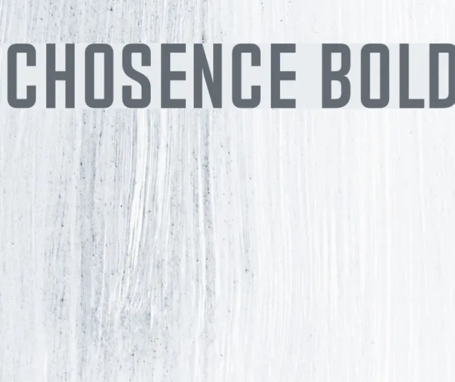 Chosence Bold Example 3