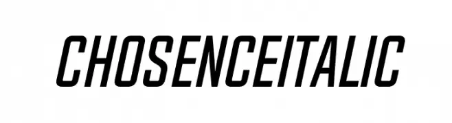 Chosence Italic  تنزيل الخطوط