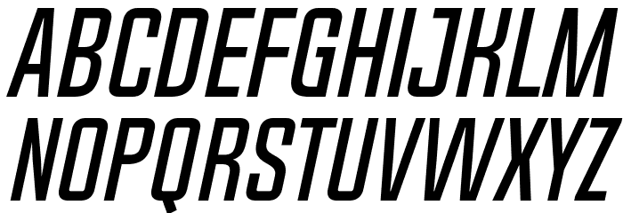 Chosence Italic Font LOWERCASE