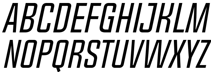 Chosence Light Italic Font LOWERCASE