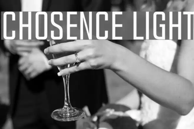 Chosence Light Font examples