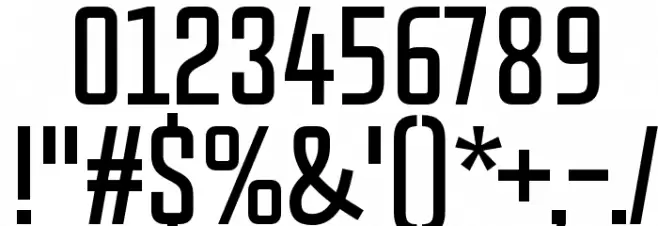 Chosence Font OTHER CHARS