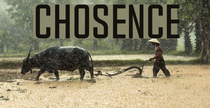Chosence Font examples