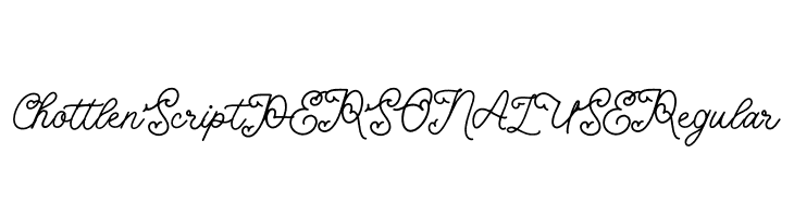 Chottlen Script PERSONAL USE Regular  Frei Schriftart Herunterladen