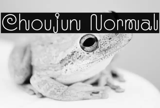 Choujun Normal फ़ॉन्ट examples