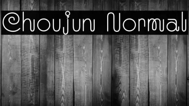 Choujun Normal फ़ॉन्ट examples