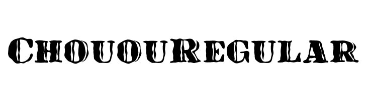 Chouou Regular  font caratteri gratis