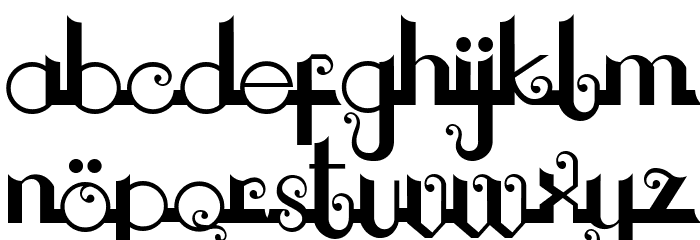 Chouphie Font LOWERCASE