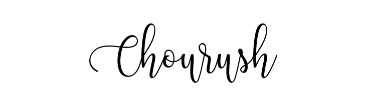 Chourush  font caratteri gratis