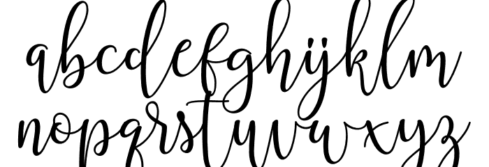 Chourush Font LOWERCASE