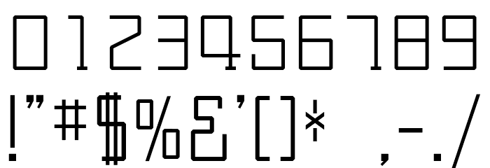 Chousei Normal Font Alte caractere