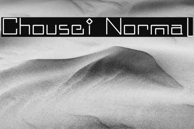 Chousei Normal Font examples