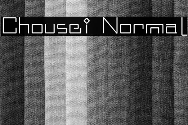 Chousei Normal Font examples