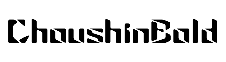 Choushin Bold  les polices de caractères gratuit tlcharger