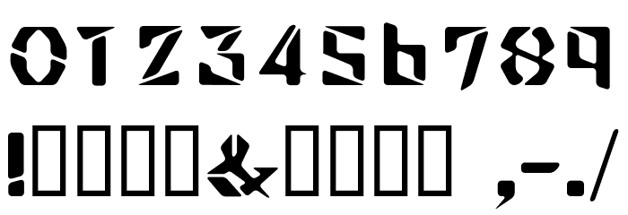 Choushin Bold Font Alte caractere