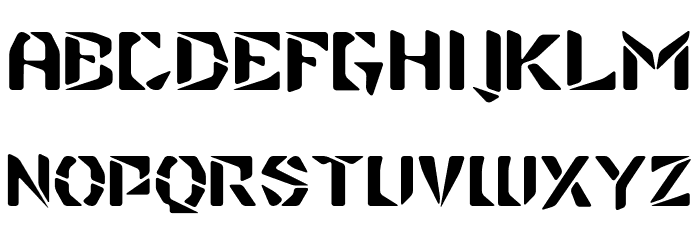 Choushin Bold Font Litere mari