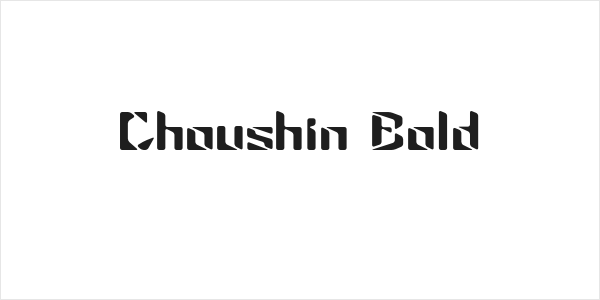 Choushin Bold Logo