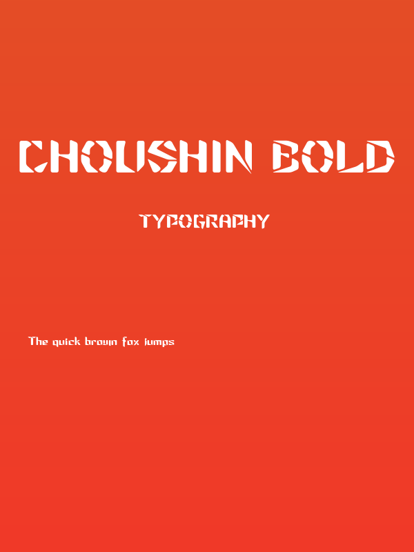 Choushin Bold Poster