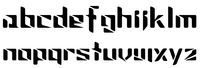 Choushin Bold Font Litere mici