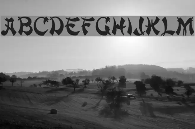 ChowMein Font examples