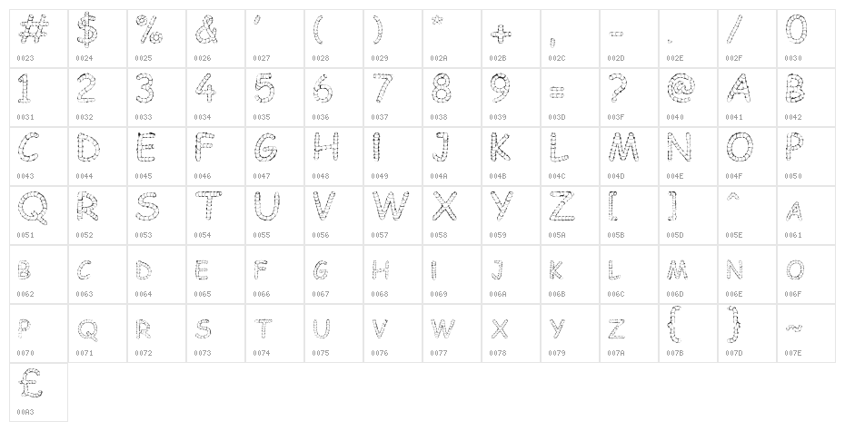 Chowes Character Map