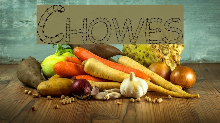 Chowes Font examples