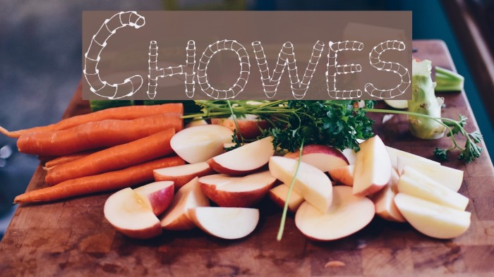 Chowes Font examples