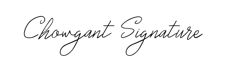 Chowgant Signature  les polices de caractères gratuit tlcharger