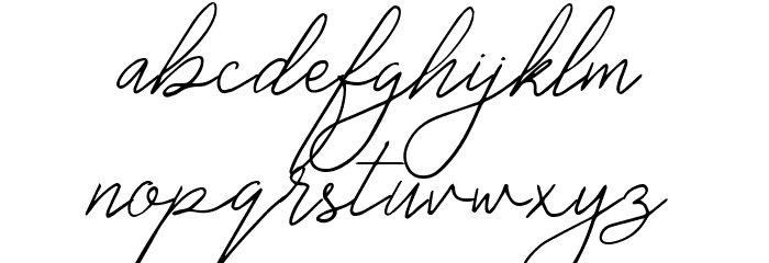 Chowgant Signature Font LOWERCASE