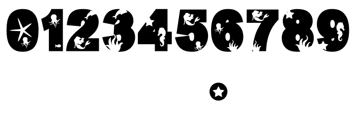 Chozy mermaid Font OTHER CHARS