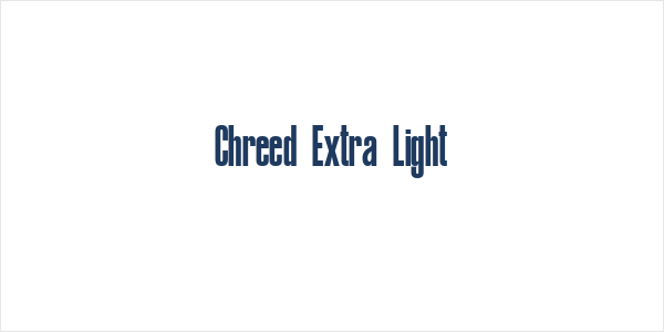 Chreed Extra Light Logo