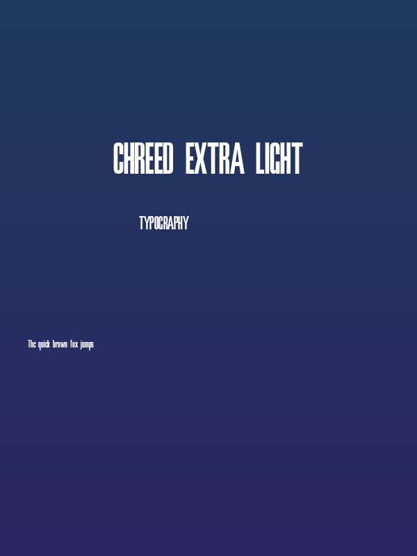 Chreed Extra Light Poster