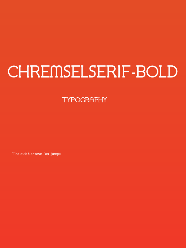ChremselSerif-Bold Poster