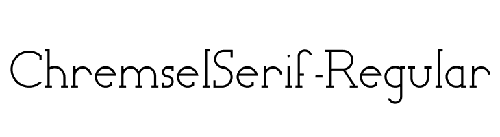 ChremselSerif-Regular Polices