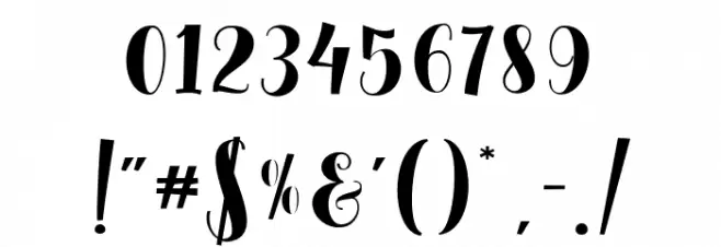 ChrisMaster Regular Font OTHER CHARS