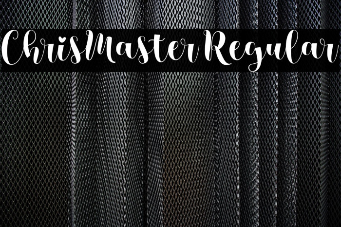 ChrisMaster Regular Example 1