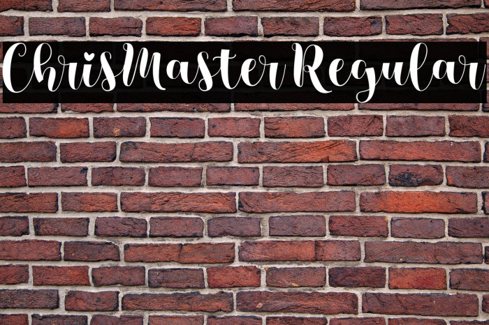 ChrisMaster Regular Example 2