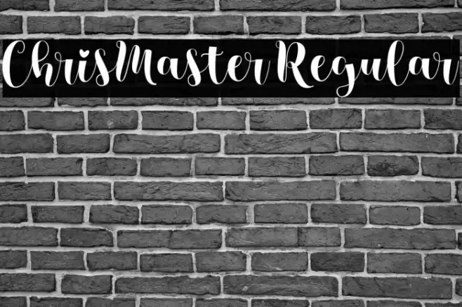 ChrisMaster Regular Font examples