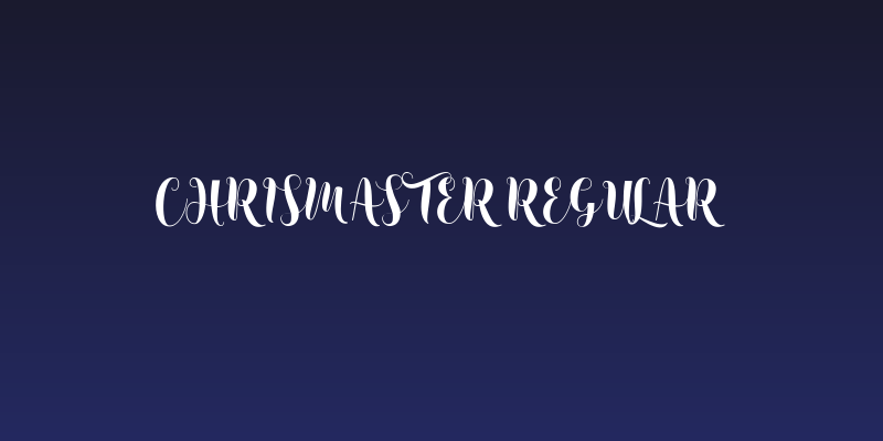 ChrisMaster Regular Social Header