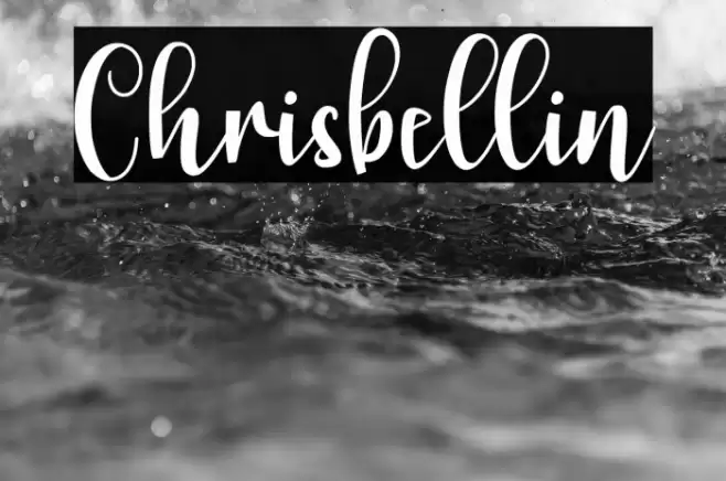 Chrisbellin Font examples