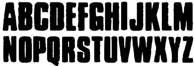 Chrispy Font UPPERCASE
