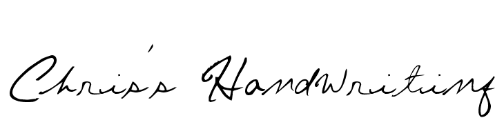 Chris's Handwriting  Descarca Fonturi Gratis