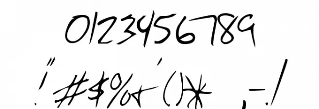 Chris's Handwriting Schriftart Anderer Schreiben