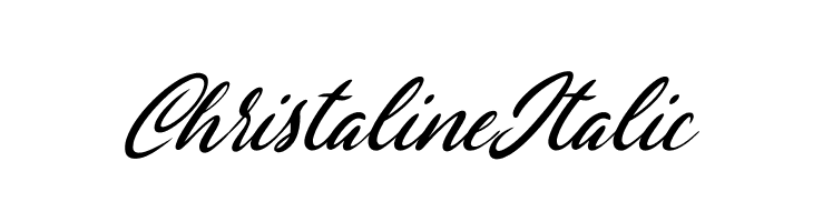 Christaline Italic  免费字体下载