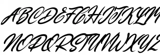 Christaline Italic フォント 大文字